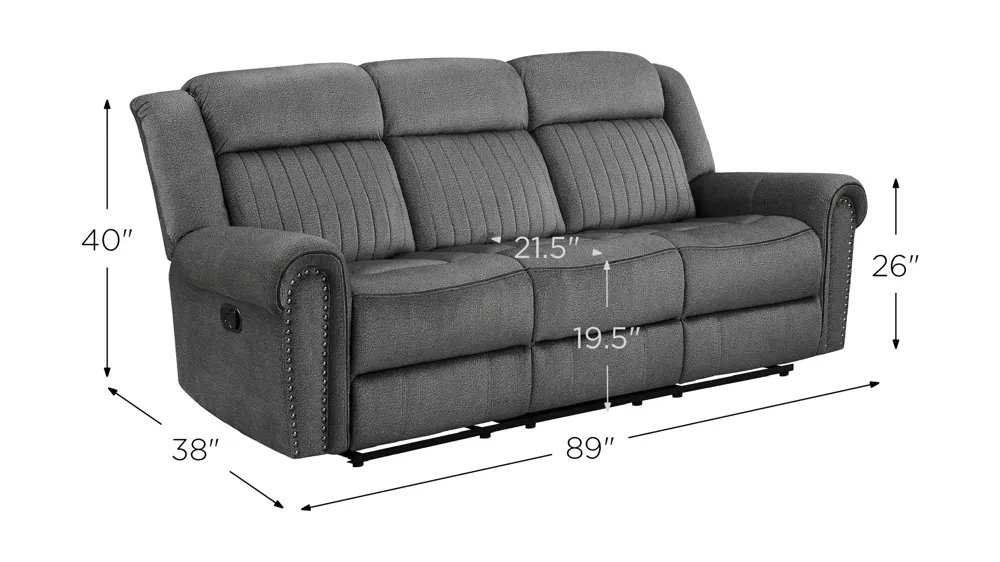 Lanning Reclining Sofa Dimensions