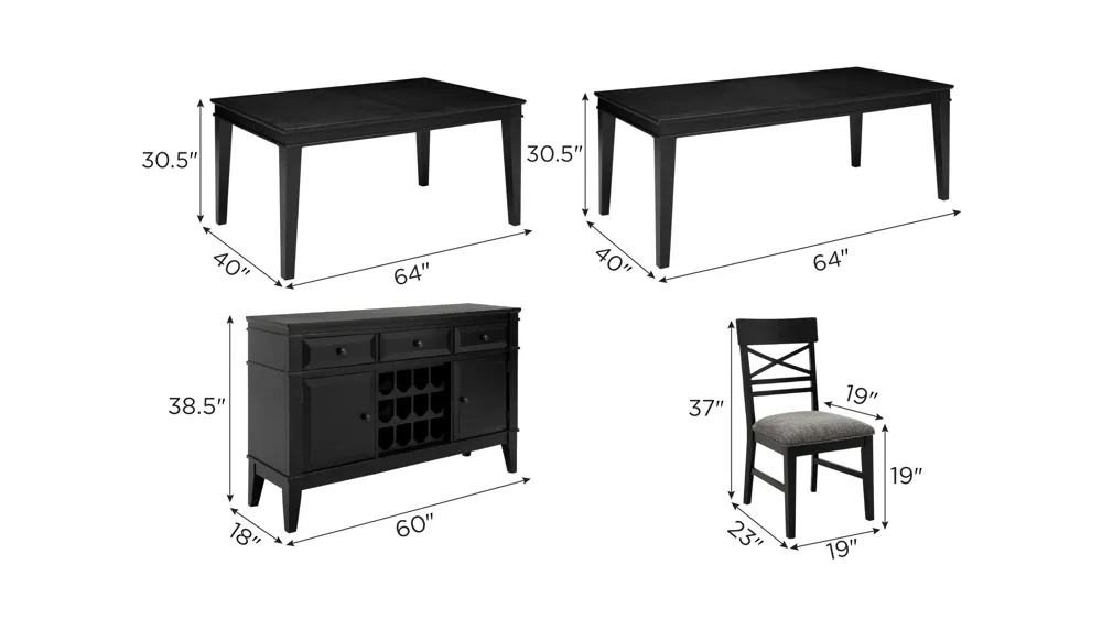 Halden Collection Dimensions