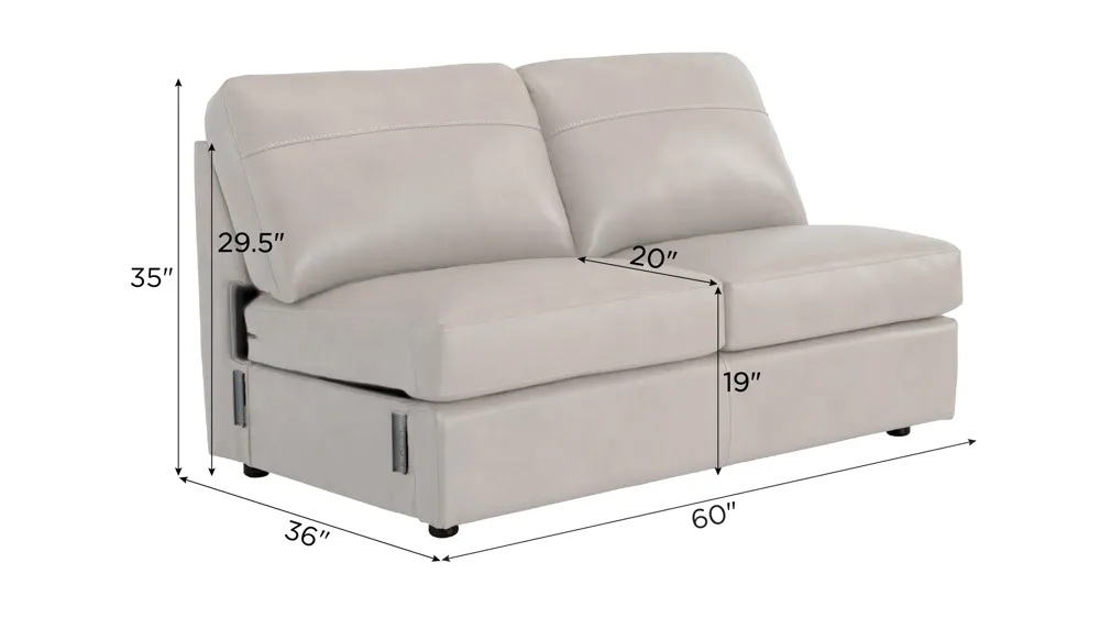 Harley Leather Armless Full Sleeper Dimensions