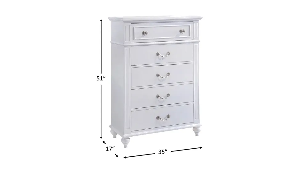 Annie 5 Drawer Chest Dimensions