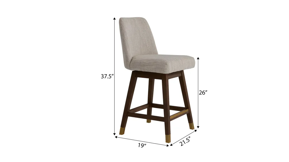Viola Swivel Counter Stool Dimensions