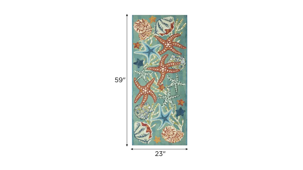 Esencia Starfish Song Indoor/Outdoor Mat Dimensions