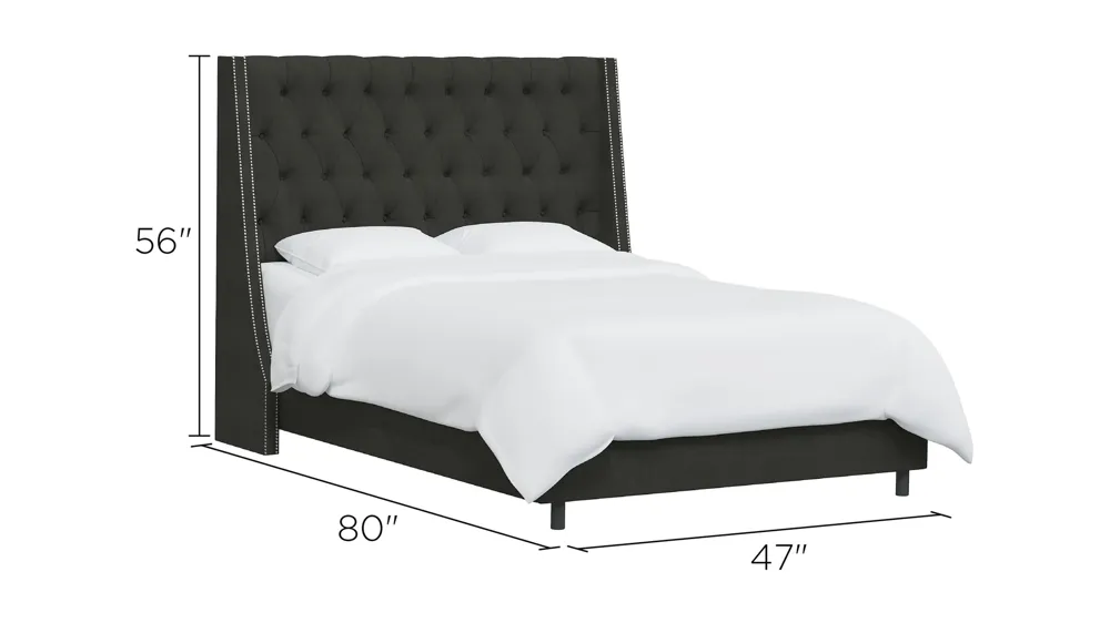 Sheridan Wingback Bed Dimensions
