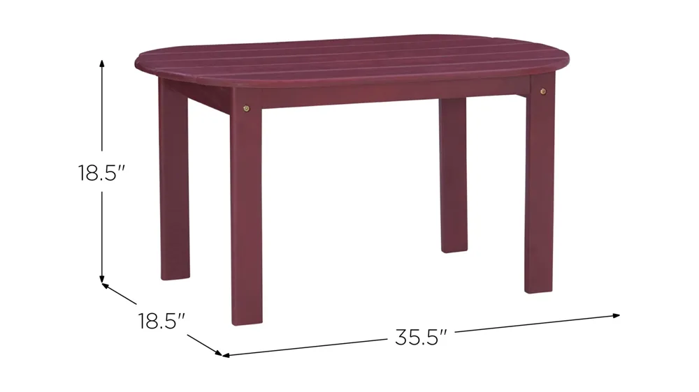 Adirondack Coffee Table Dimensions