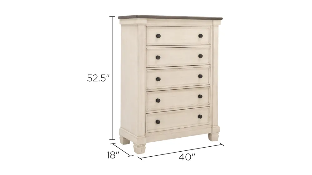 Andover Bedroom Chest Dimensions
