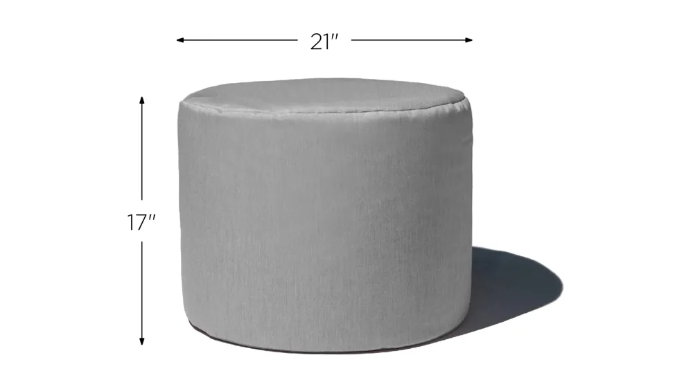 Jana Outdoor Ottoman / Side Table Dimensions
