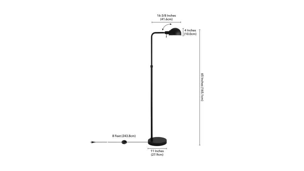 Paige Floor Lamp Dimensions