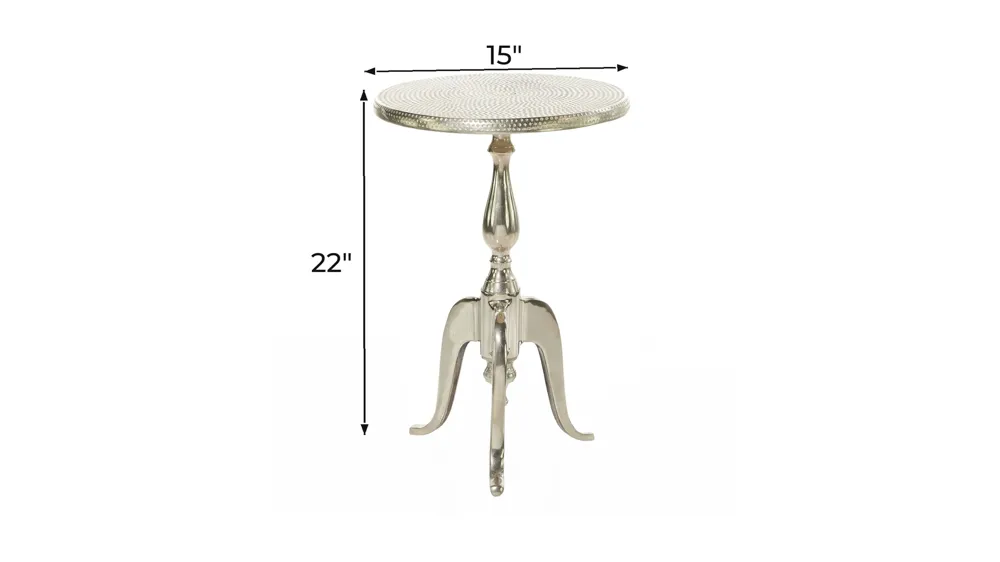 Ivy Collection Tripod Accent Table Dimensions