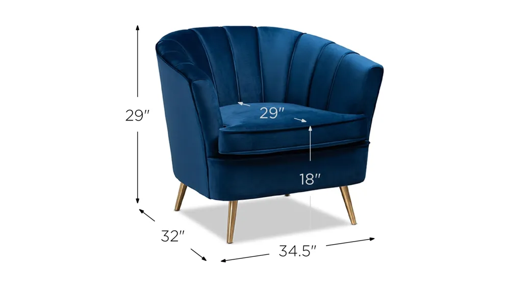 Emeline Accent Chair Dimensions