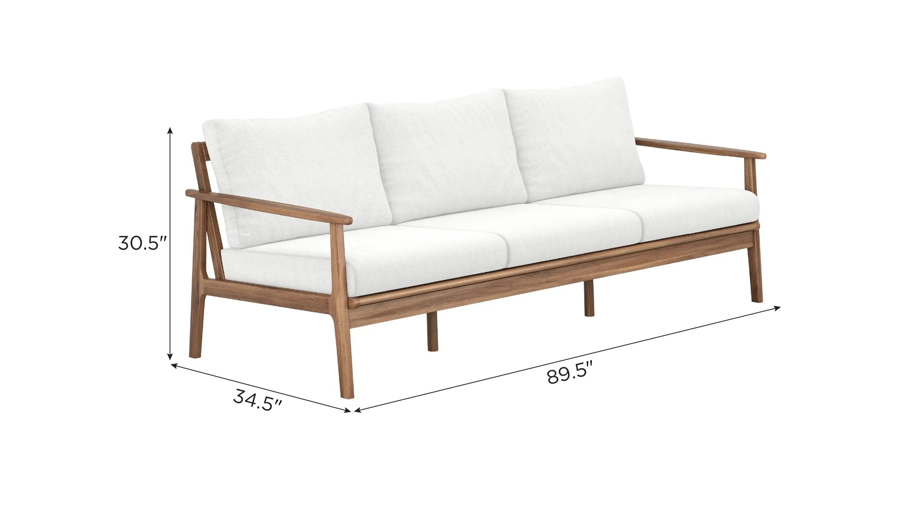 Ashton Outdoor Patio Sofa - Thumbnail 4