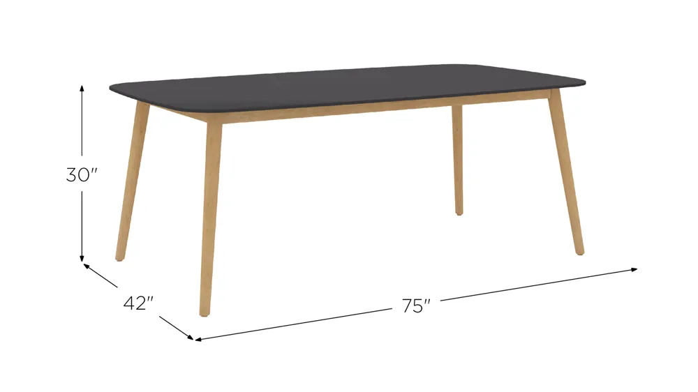 Amazonia Outdoor Rectangular Table Dimensions