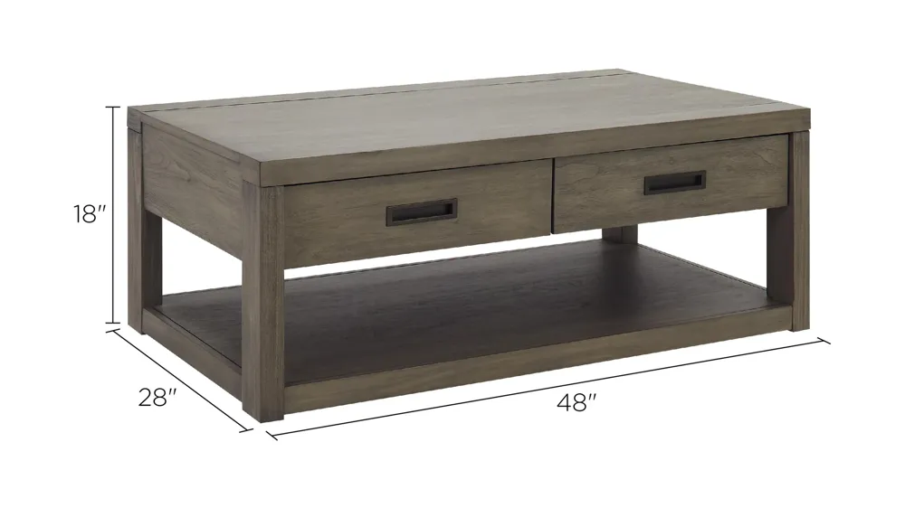 Riata Rectangular Coffee Table Dimensions