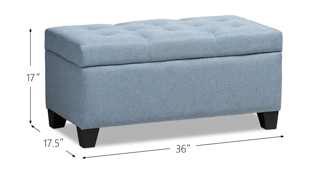 Michaela Storage Ottoman Dimensions