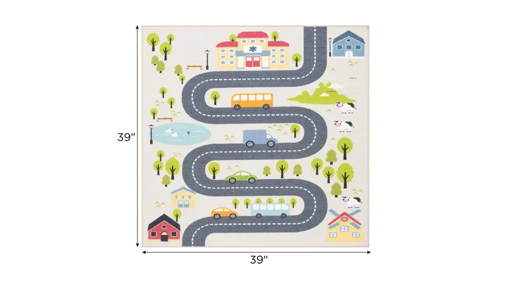 Vestal Kids' Playhouse Rug Dimensions