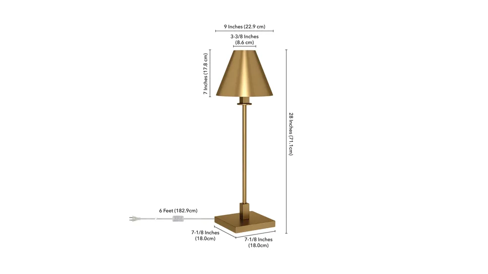 Clementine Table Lamp Dimensions