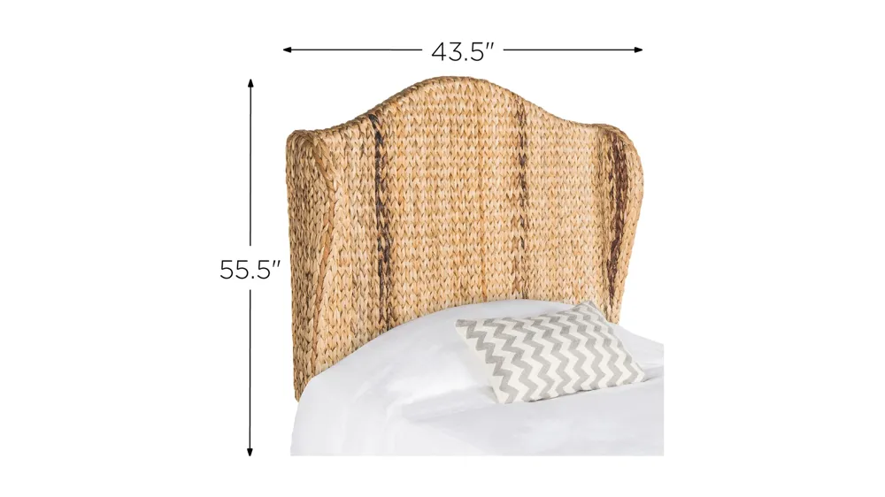 Nadine Natural Mounted Headboard Dimensions