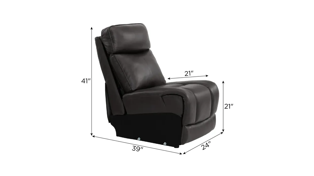 Brooks Armless Chair Dimensions