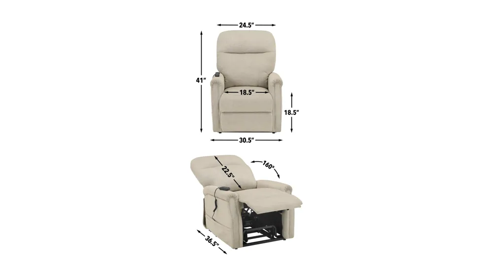 Rhodes Lift Chair Dimensions