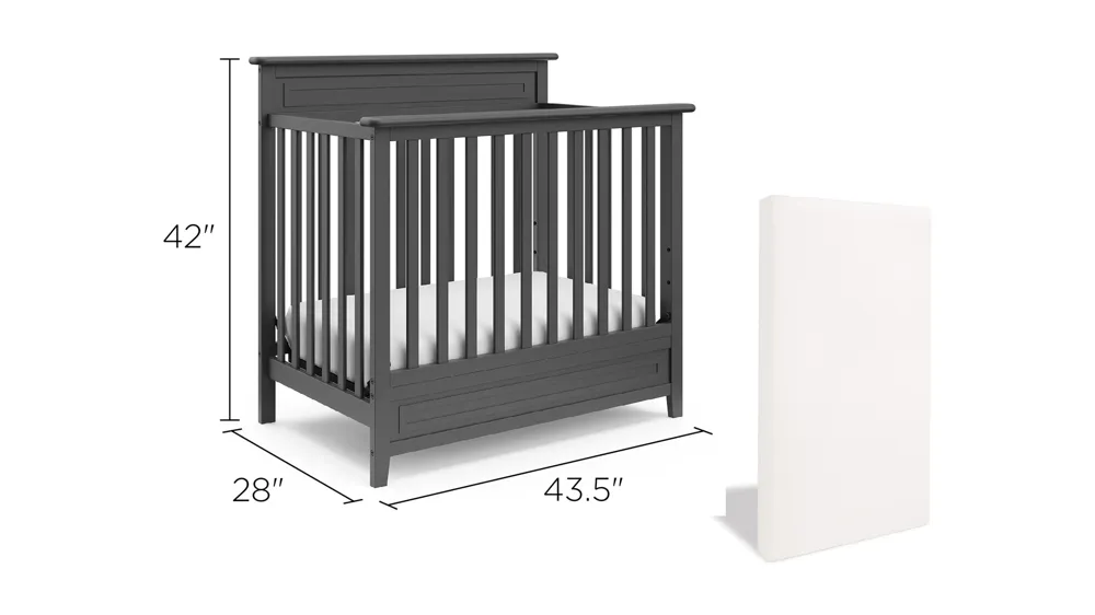 Petal Mini Crib with Mattress Dimensions