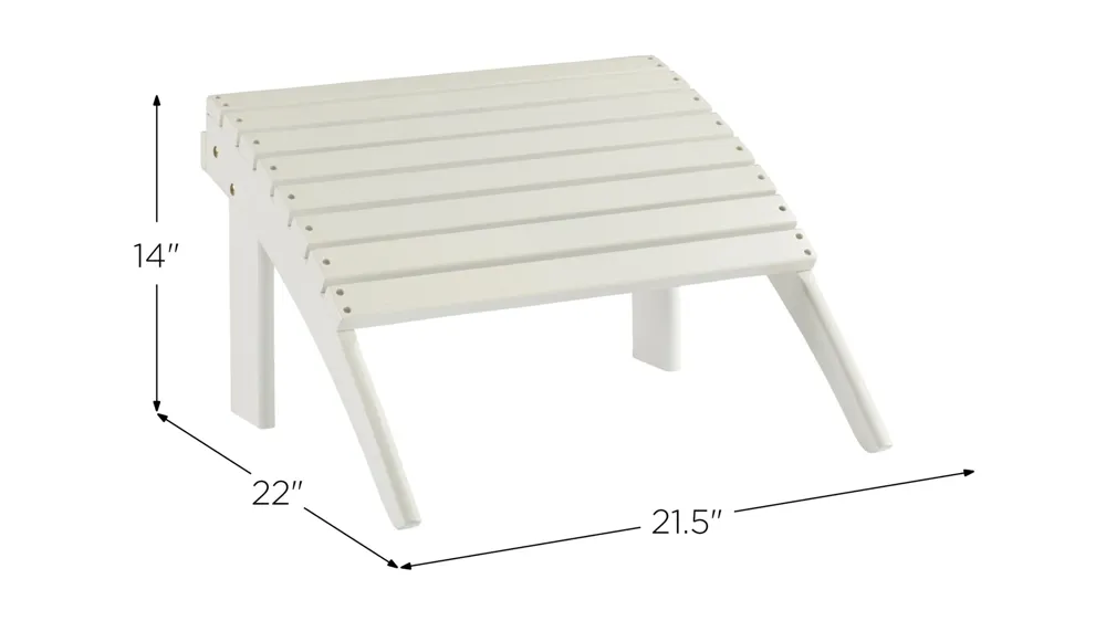 Adirondack Ottoman Dimensions