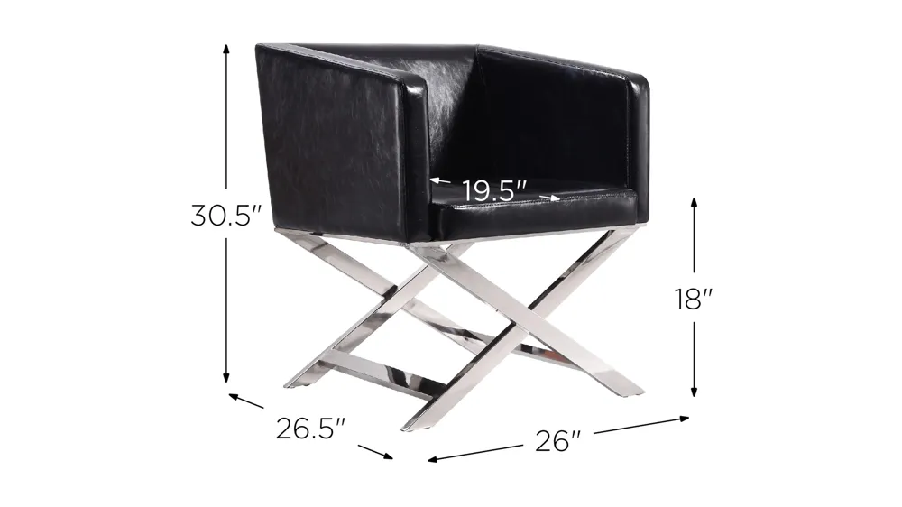Hollywood Lounge Accent Chair Dimensions