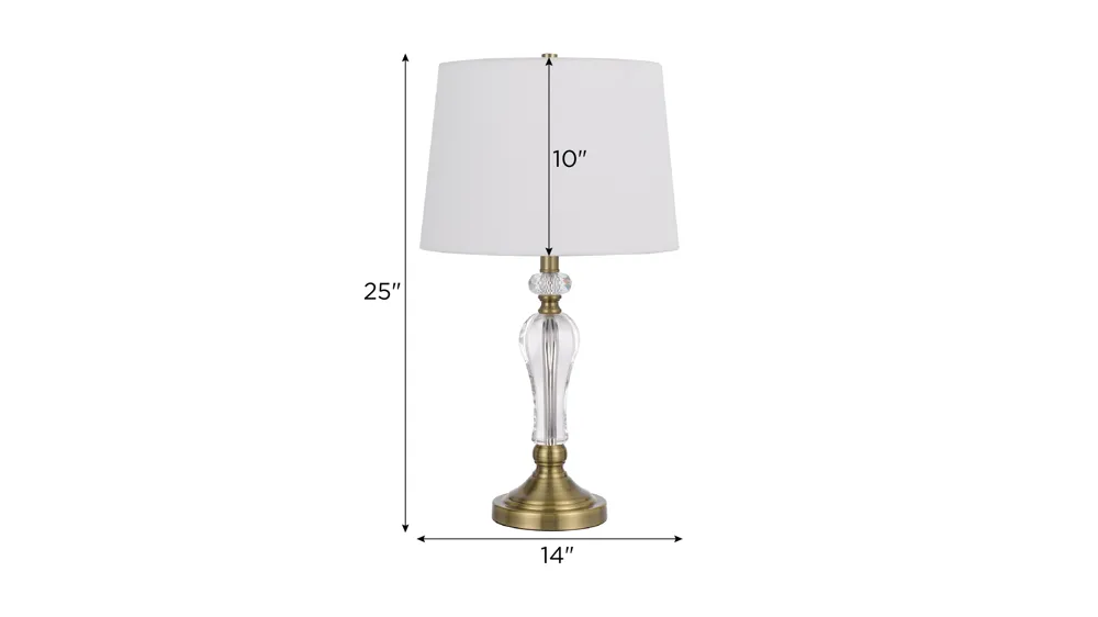 Eastham Table Lamp Set Dimensions