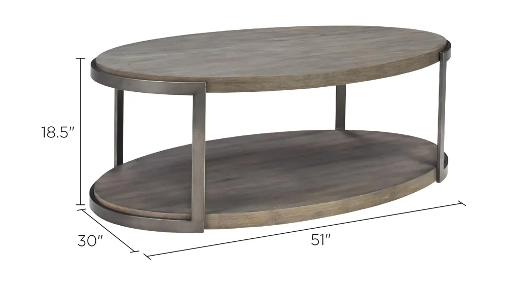 Lucinda 2-pc. Cocktail Table Dimensions