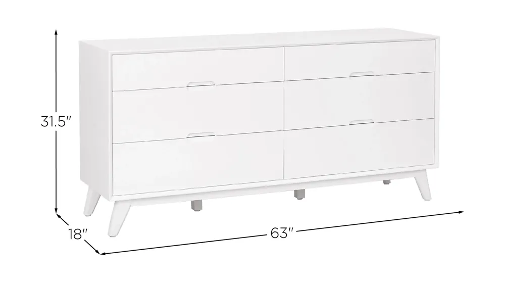 Selena Double Dresser Dimensions