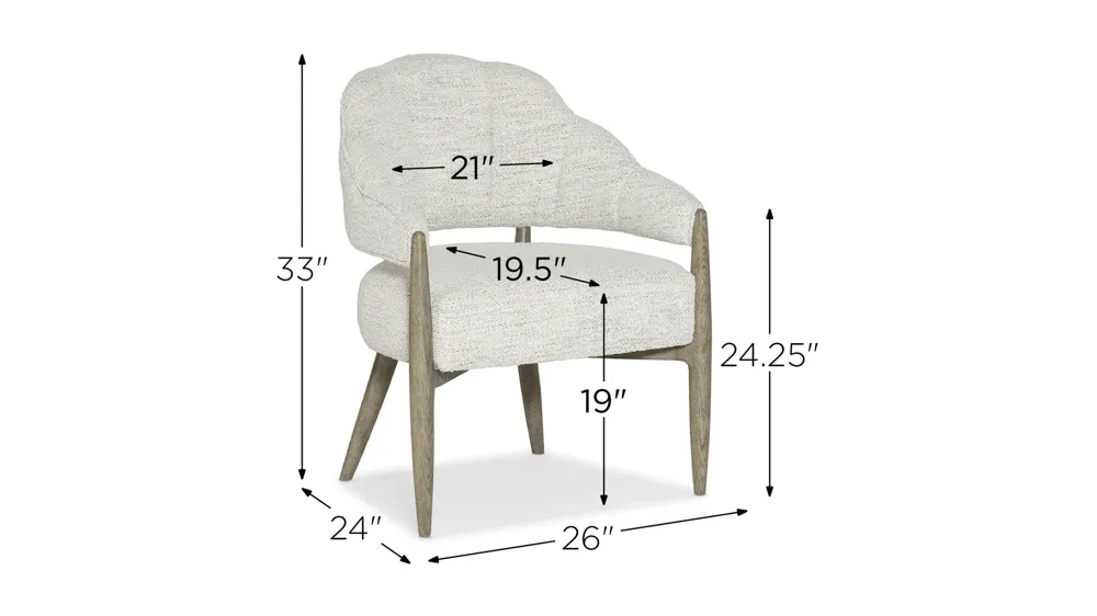 Linville Falls Bynum Bluff Accent Chair Dimensions