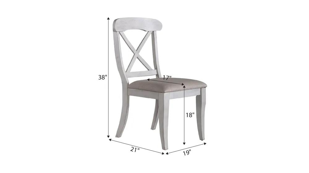 Ocean Isle Side Chair - Set of 2 Dimensions