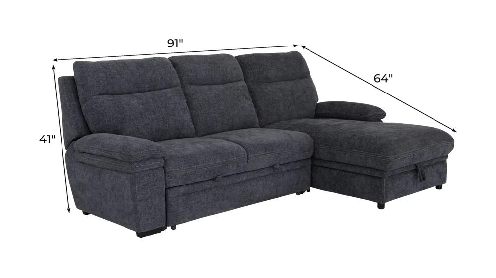 Enbridge 2-pc. Sofa Chaise Dimensions