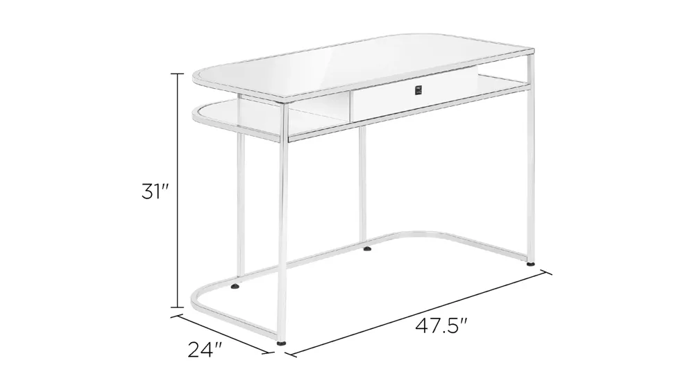 Emil Computer Desk Dimensions