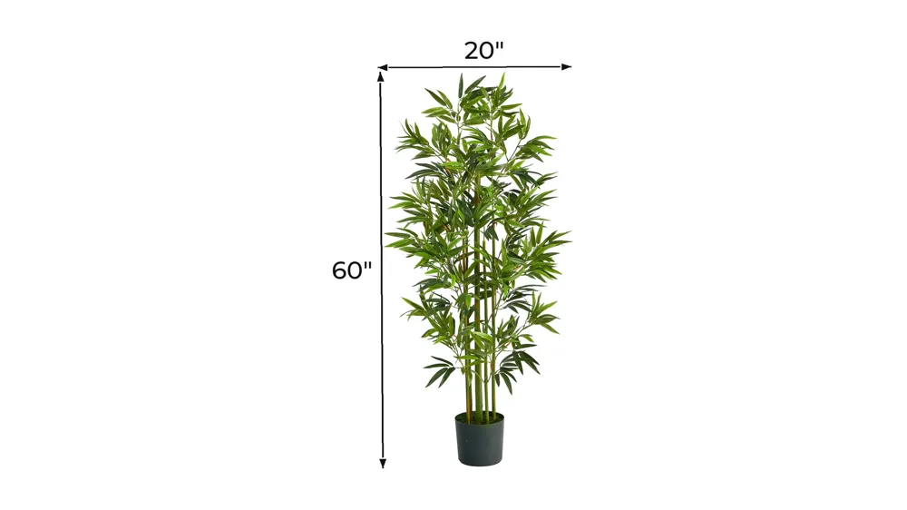 5ft. Bamboo Artificial Tree Dimensions