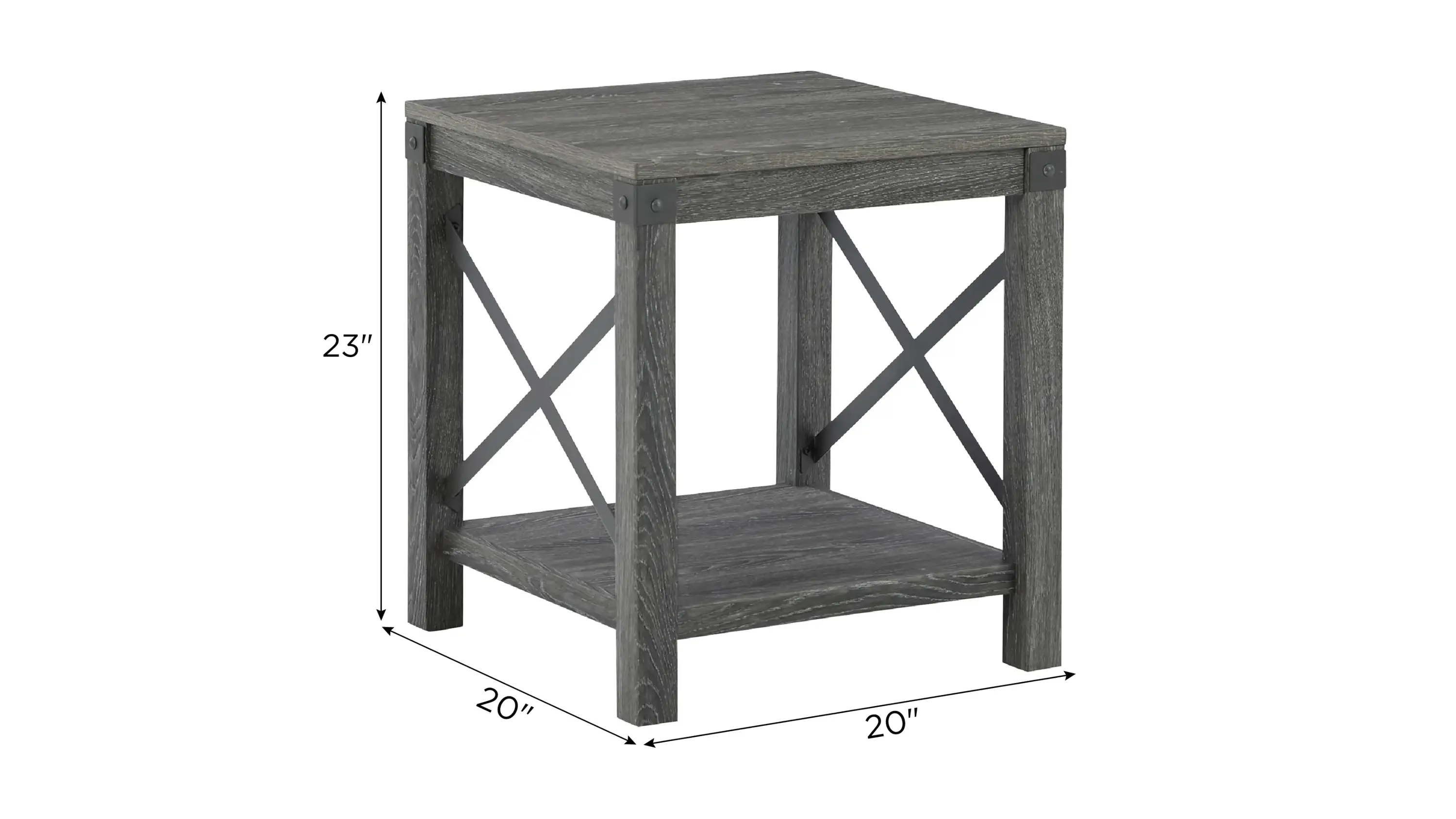 Wells Square End Table Raymour & Flanigan