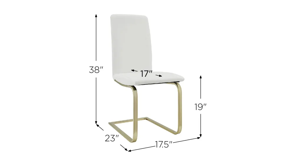 Cinzia Side Chair Dimensions