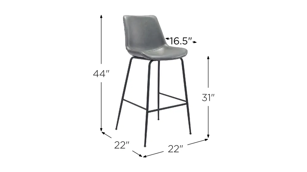 Byron Bar Stool Dimensions