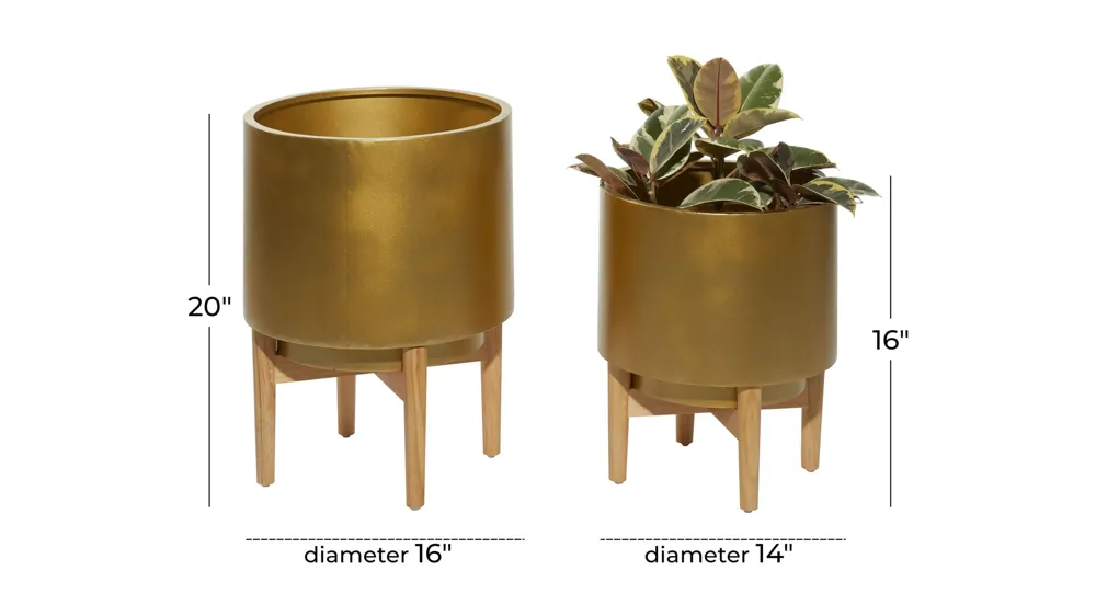 CosmoLiving Everafter Planter Set of 2 Dimensions