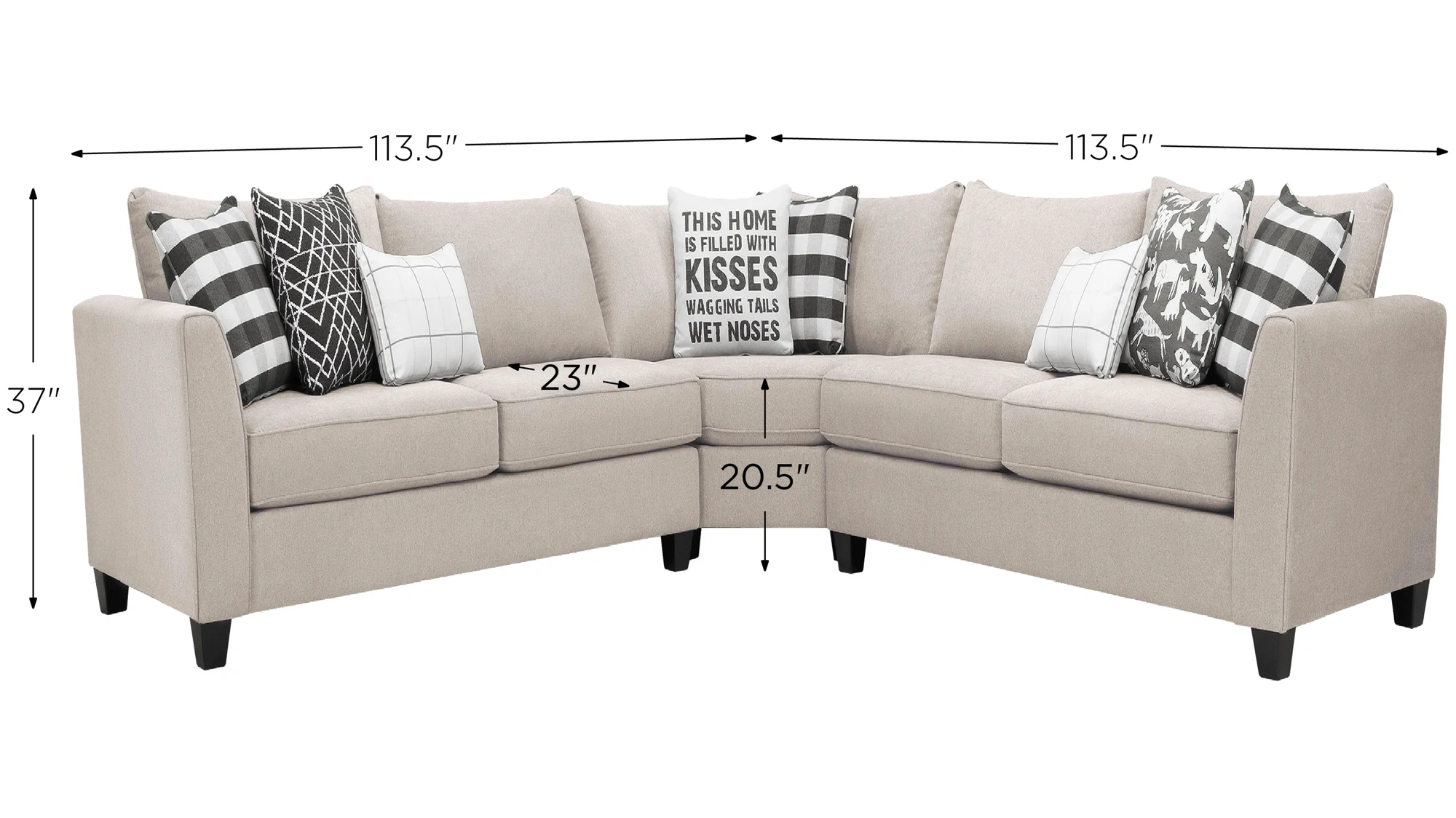 Raymour and flanigan 3 piece sectional discount