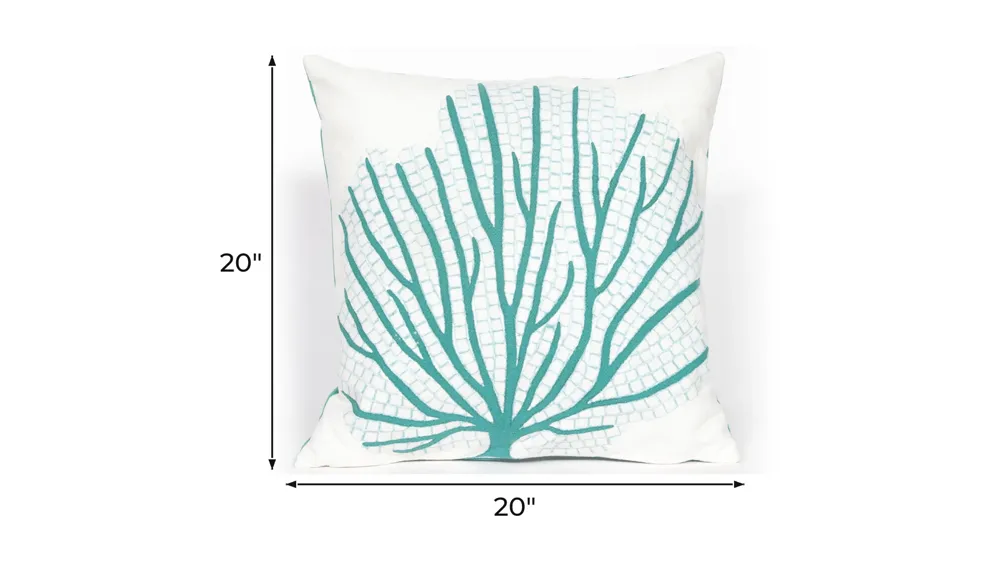 Liora Manne Visions III Coral Fan Pillow Dimensions