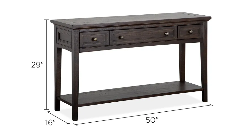 Westley Falls Rectangular Sofa Table Dimensions