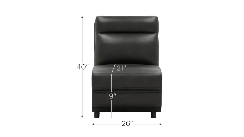 Ace Armless Chair Dimensions