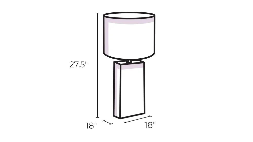 Cyprien Table Lamp Dimensions