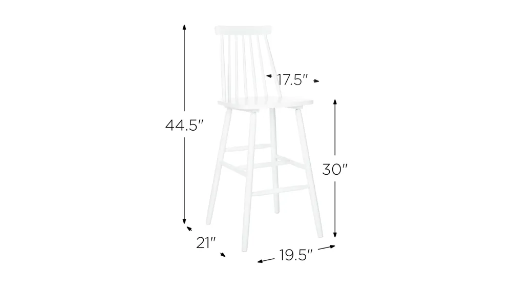 Giles Bar Stool - Set of 2 Dimensions