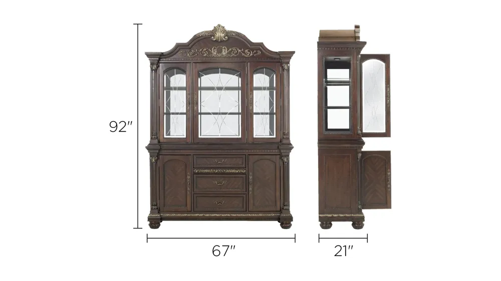 Regal Manor 2-pc. China Cabinet | Raymour & Flanigan