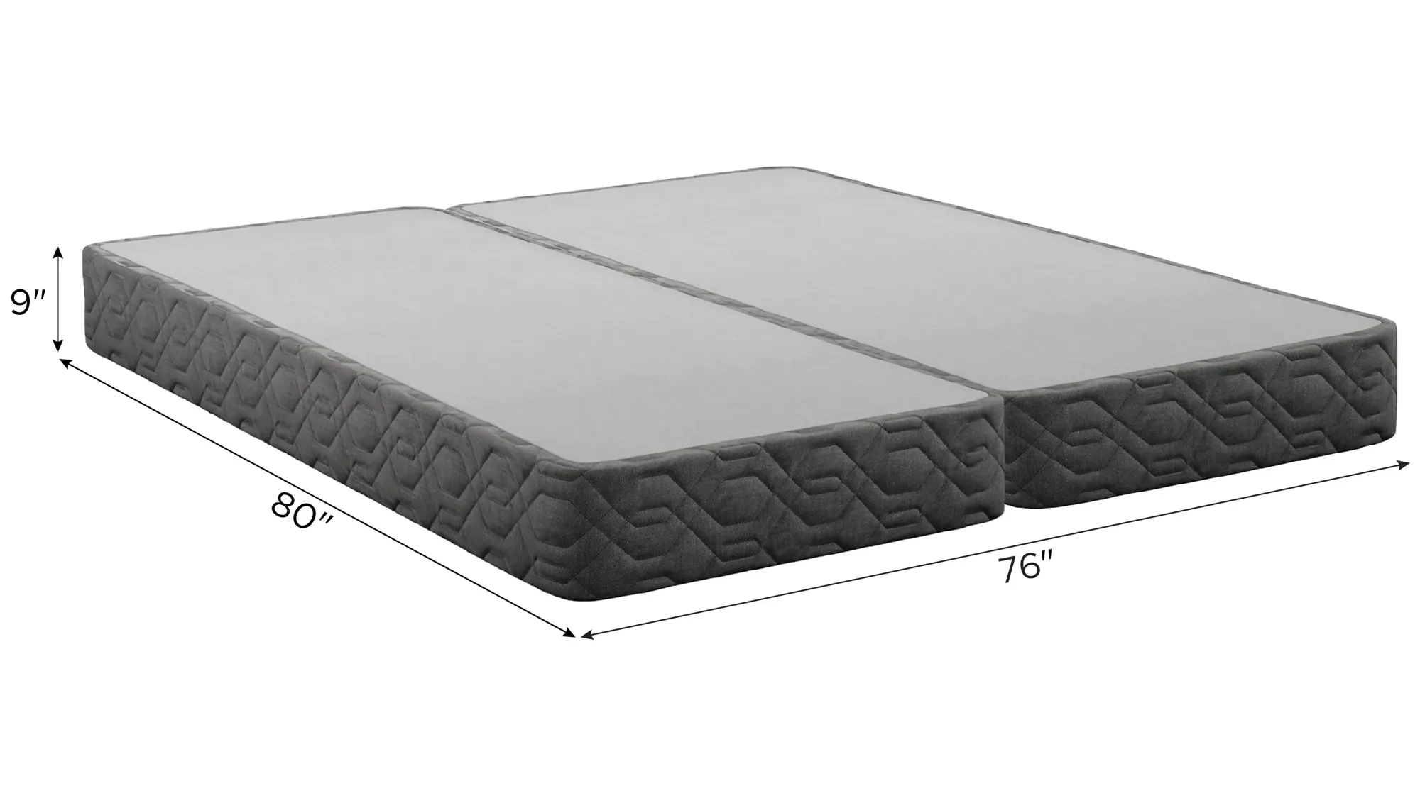 Beautyrest Black 9" Foundation- Split King Set