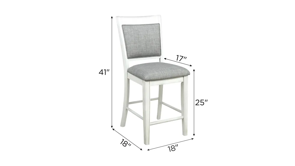 Lysander Counter-Height Chair Dimensions