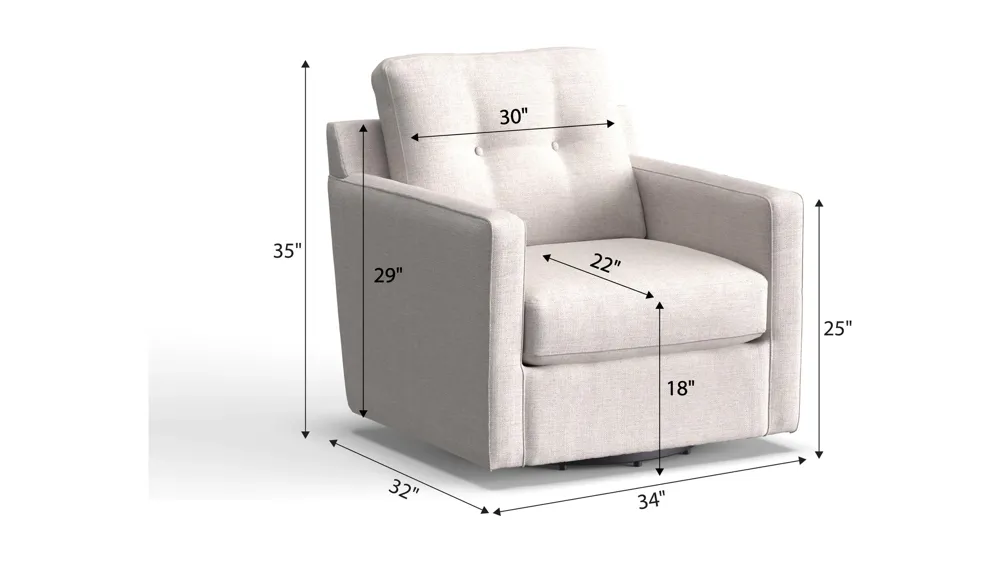 ModularOne Swivel Chair Dimensions