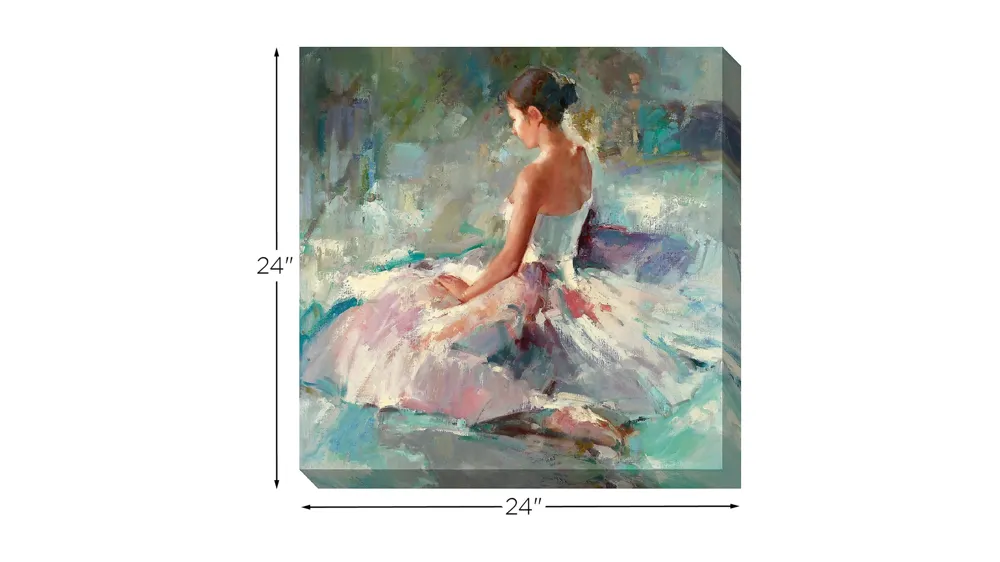 Ballerina Canvas Wall Art Dimensions
