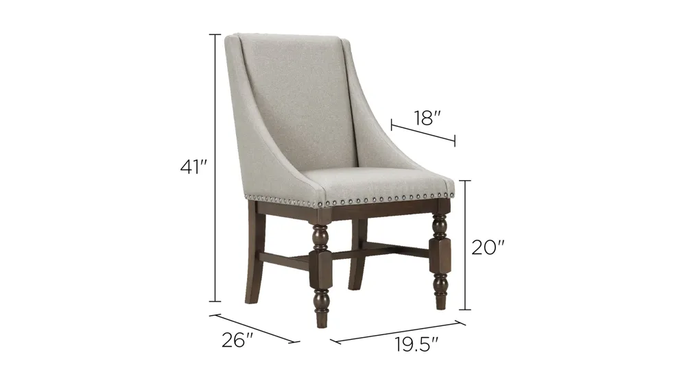 Halloran Dining Armchair Dimensions