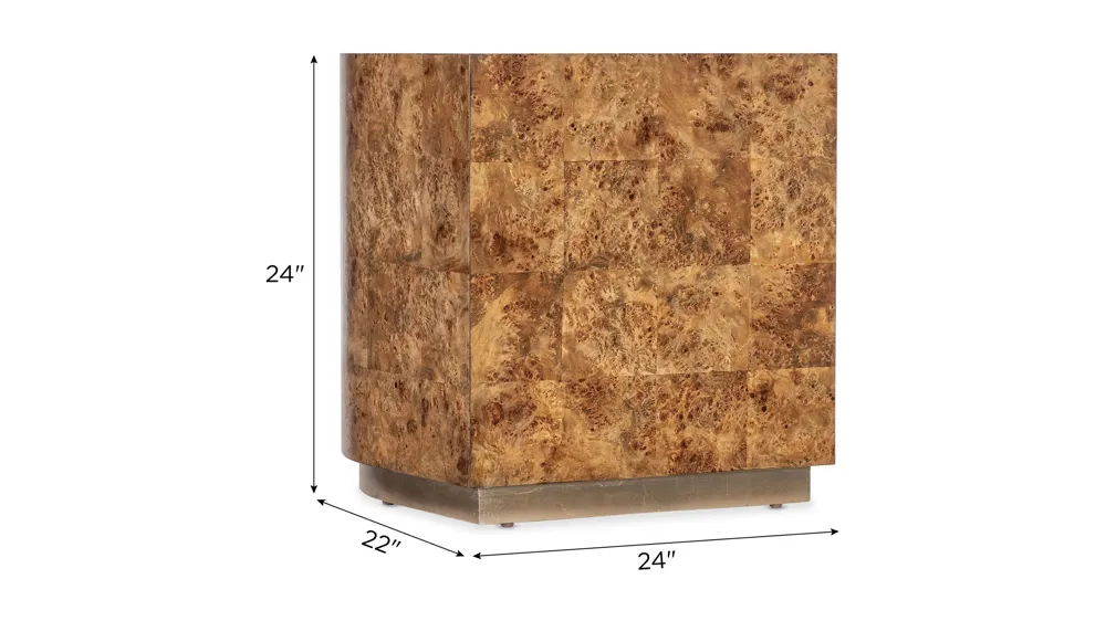 Melange Burlesque Accent Table Dimensions